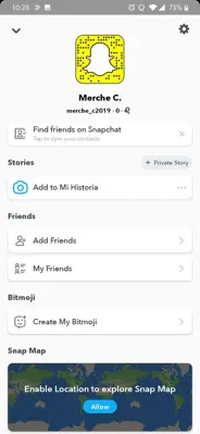 Snapchat android App screenshot 5